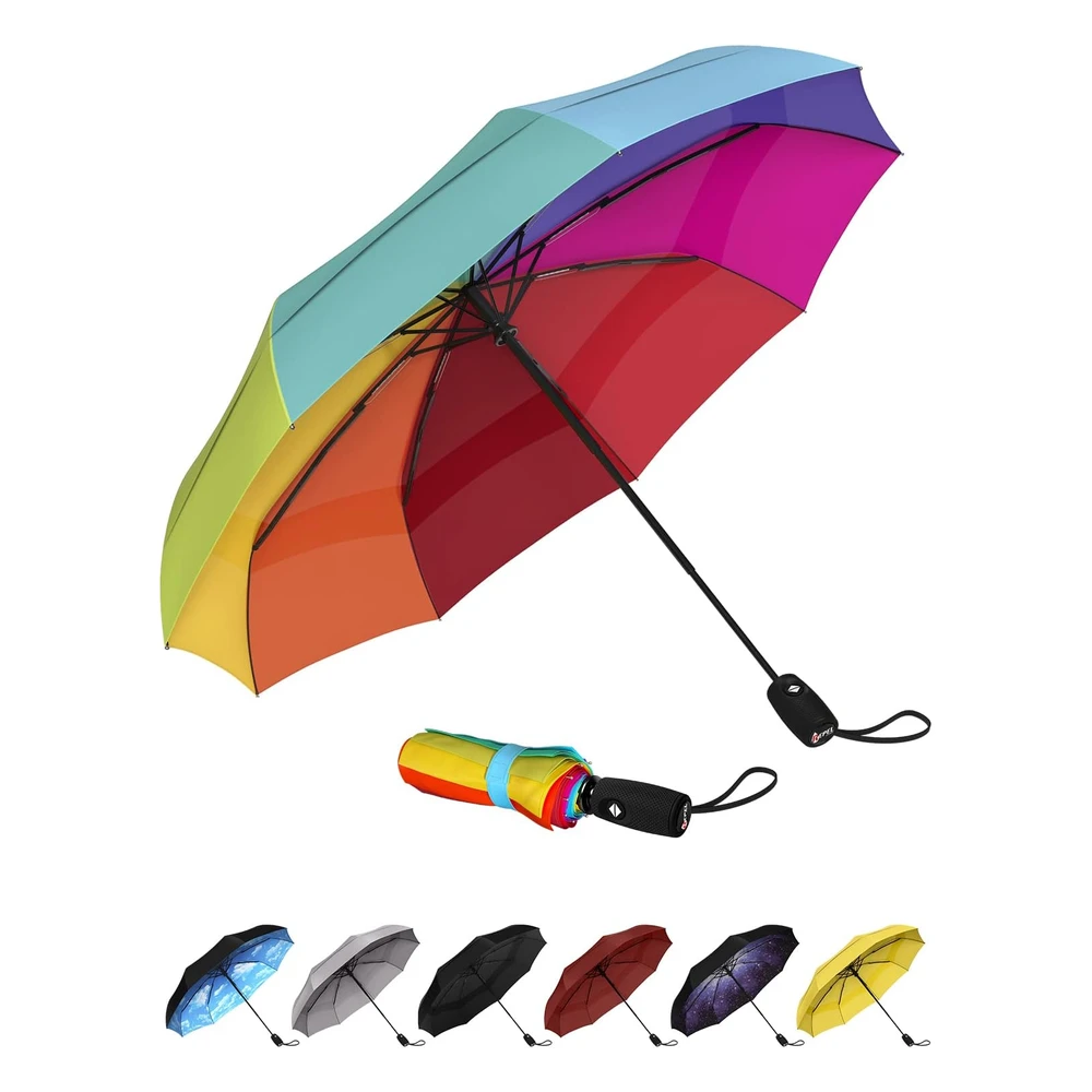 Repel Umbrella La Sombrilla de Viaje Portátil Original: Sombrilla Para La Lluvia a Prueba de Viento,Compacto Fuerte