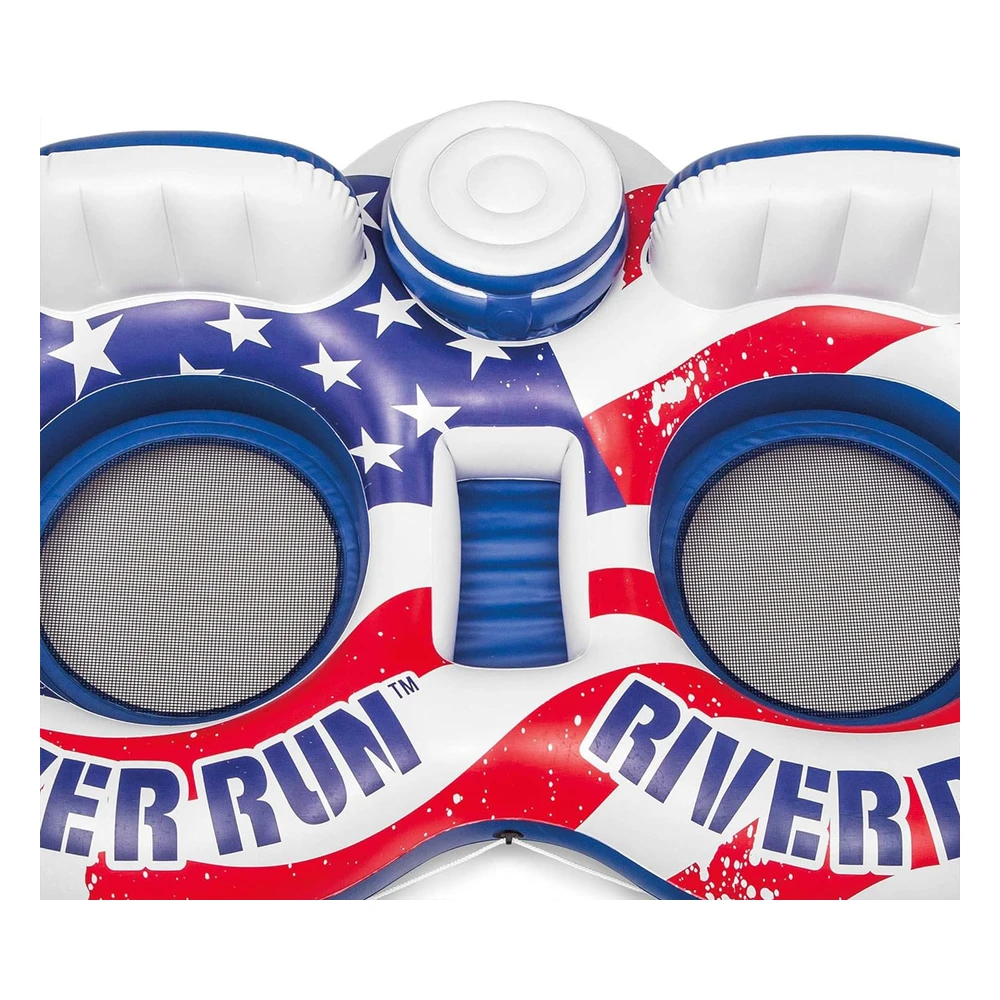B07KYJ9ZFX_4.webp Intex 56855vm River Run - Flotador Inflable con Diseño de Bandera Estadounidense Para 2 Personas, Portavasos Y Kit de Reparación