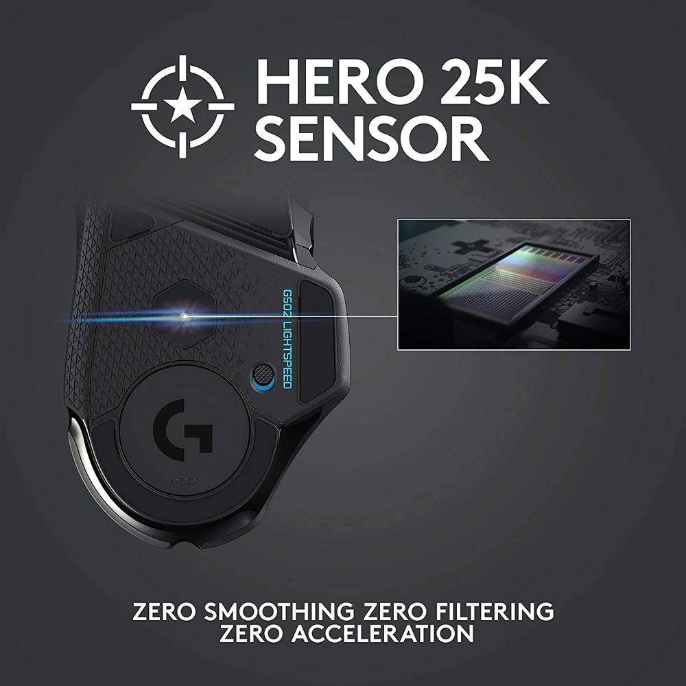 MOUSE GAMING INALÁMBRICO G502 LIGHTSPEED LOGITECH | NEGRO