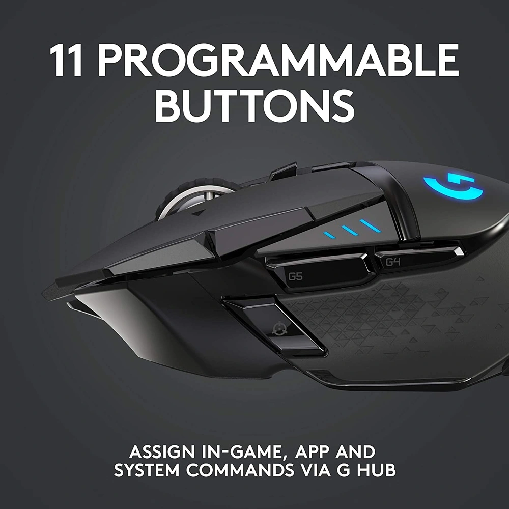 MOUSE GAMING INALÁMBRICO G502 LIGHTSPEED LOGITECH | NEGRO