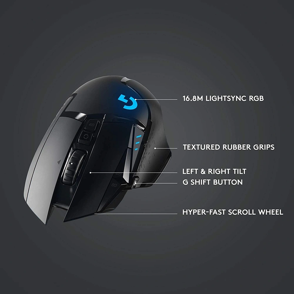 MOUSE GAMING INALÁMBRICO G502 LIGHTSPEED LOGITECH | NEGRO