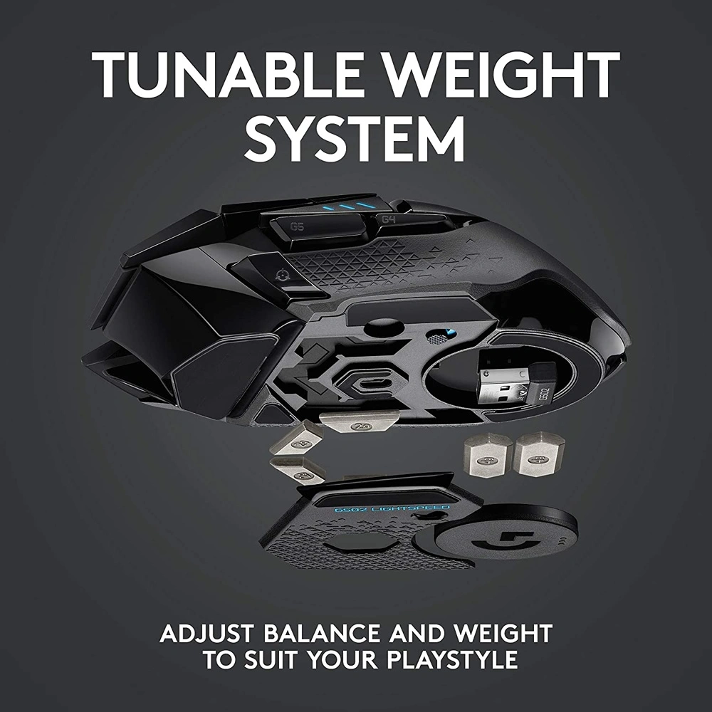 MOUSE GAMING INALÁMBRICO G502 LIGHTSPEED LOGITECH | NEGRO