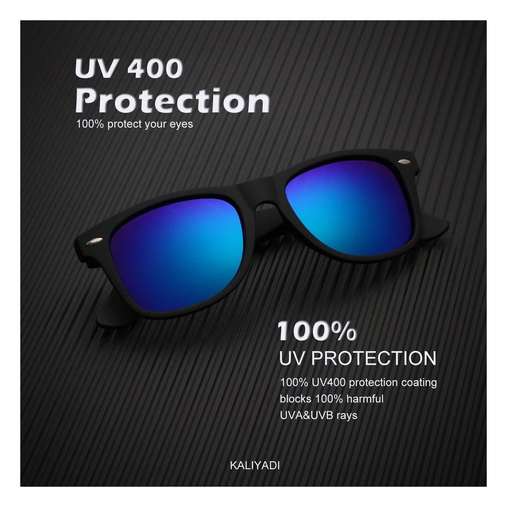 Kaliyadi Polarized Sunglasses For Men And Women Matte Finish Sun Glasses Color Mirror Lens Uv Blocking (3 Pack)