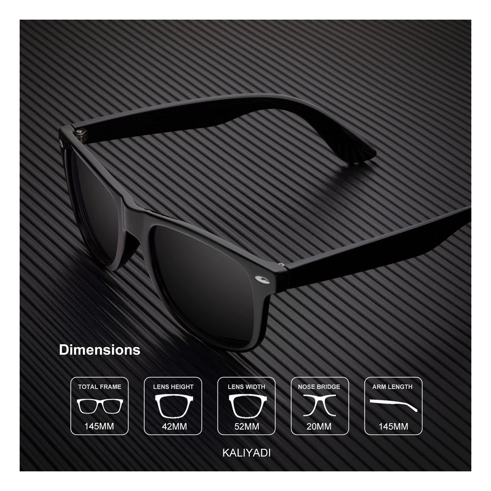 B07MW4R1X3_3.webp Kaliyadi - Lentes de Sol Polarizados Para Conducir, Media Montura, con Bloqueo de Rayos Ultravioleta, Para Hombre Y Mujer