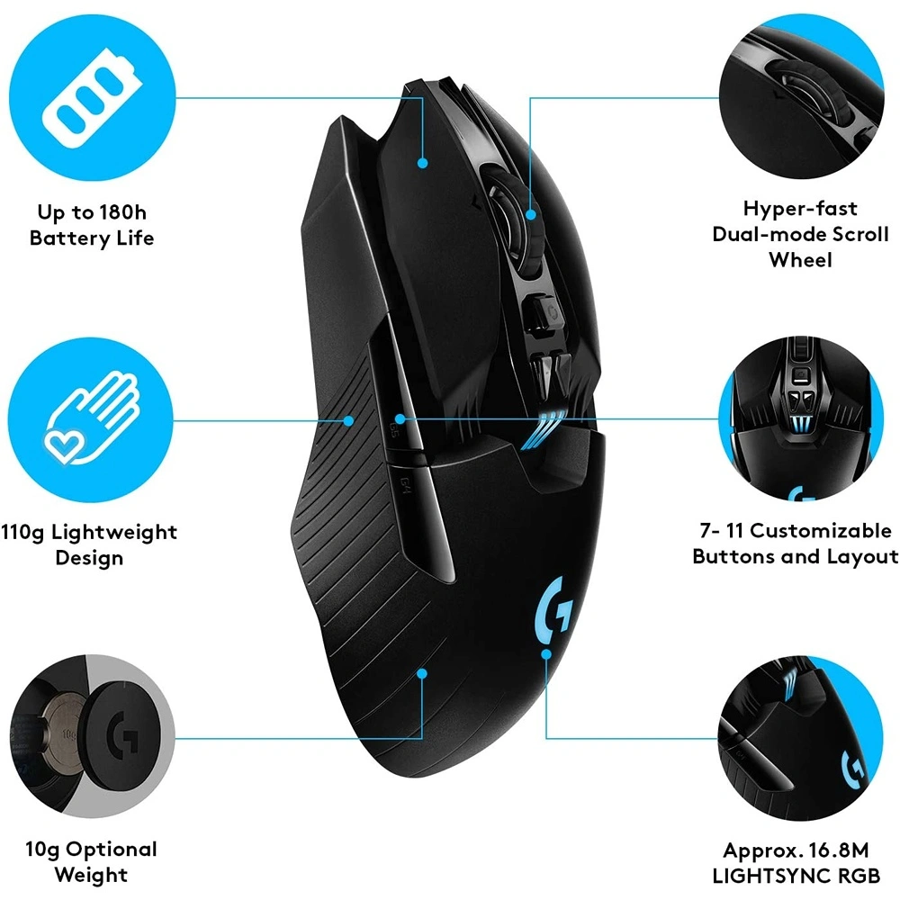 MOUSE G903 LIGHTSPEED LOGITECH | NEGRO