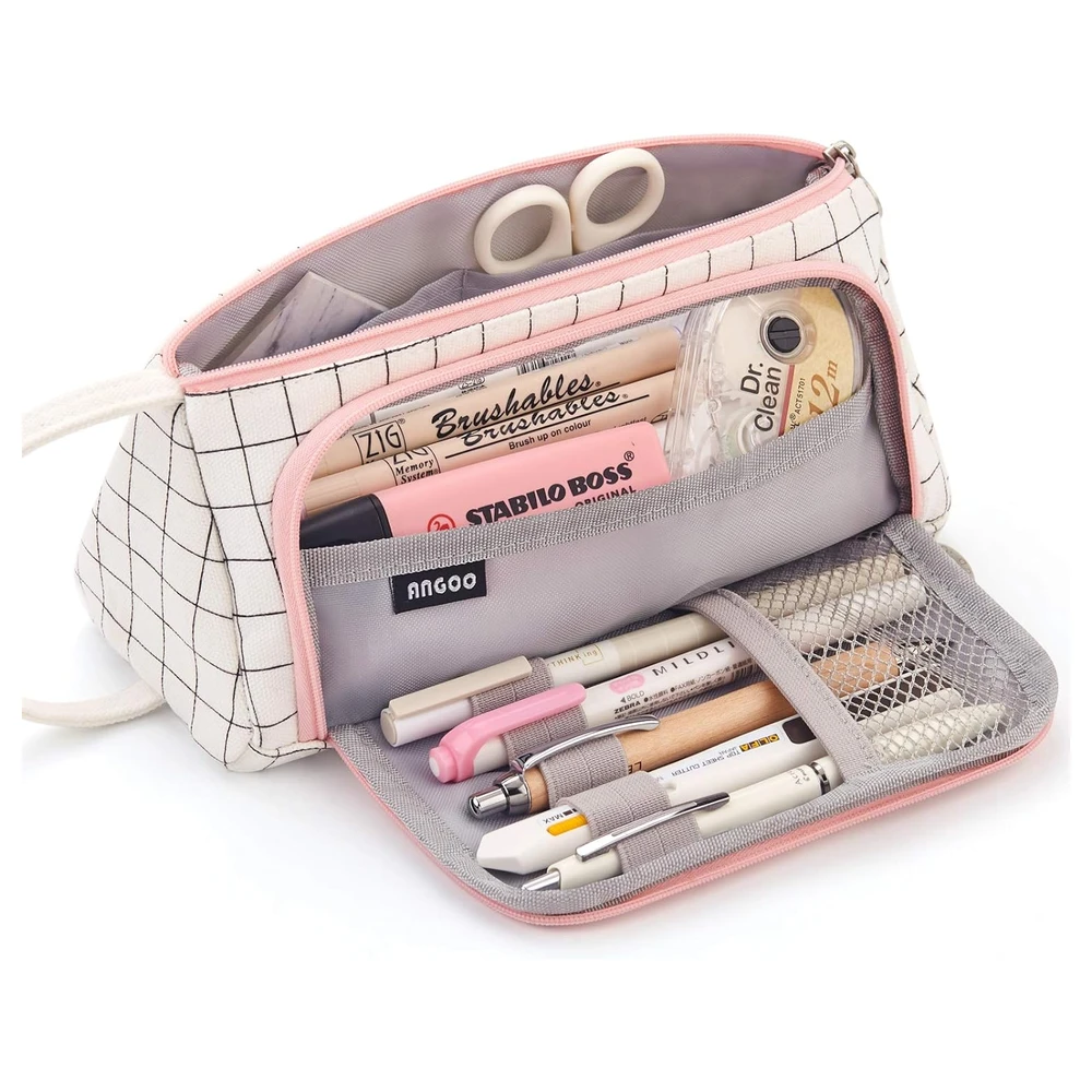 B07QCVZFSN_0.webp EASTHILL - ESTUCHE PARA LÁPICES DE GRAN CAPACIDAD ESCOLAR, OFICINA Y COLEGIAL PARA NIÑOS Y ADULTOS - ROSADO