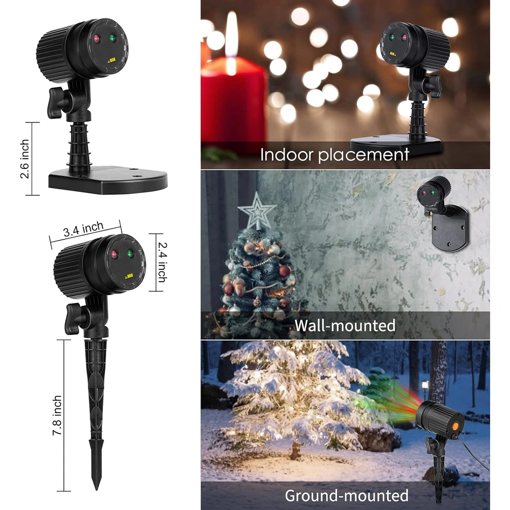 PROYECTOR DE LUCES AL AIRE LIBRE HALLOWEEN CHRISTMAS