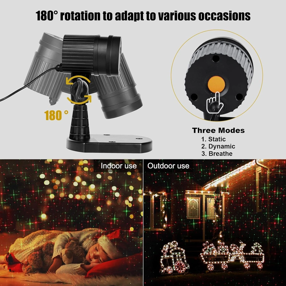 PROYECTOR DE LUCES AL AIRE LIBRE HALLOWEEN CHRISTMAS