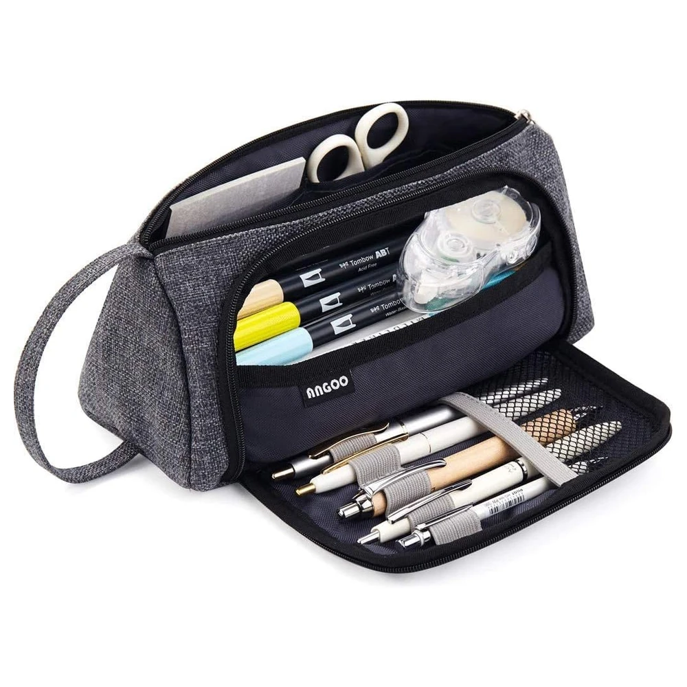 B07X2D6JJ1_0.webp EASTHILL - ESTUCHE PARA LÁPICES DE GRAN CAPACIDAD ESCOLAR, OFICINA Y COLEGIAL PARA NIÑOS Y ADULTOS - NEGRO