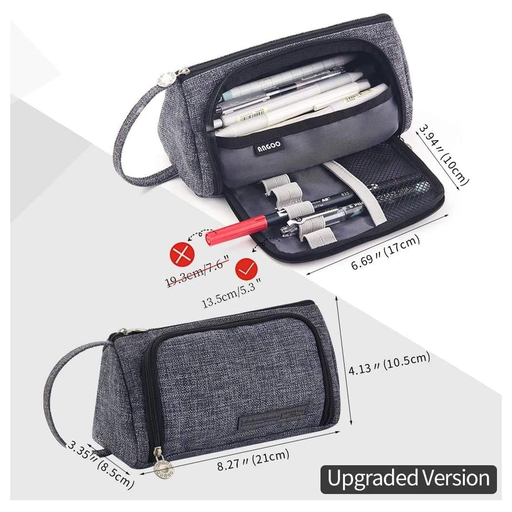 B07X2D6JJ1_4.webp EASTHILL - ESTUCHE PARA LÁPICES DE GRAN CAPACIDAD ESCOLAR, OFICINA Y COLEGIAL PARA NIÑOS Y ADULTOS - NEGRO