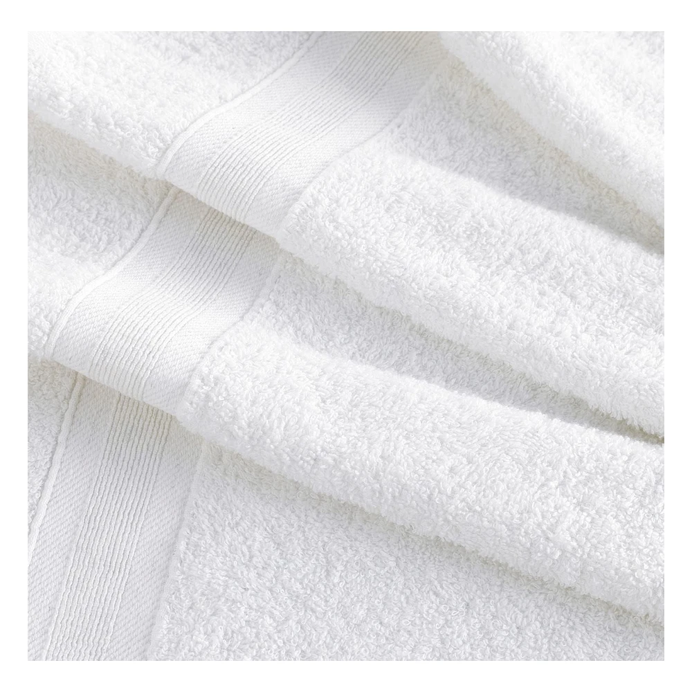 Toallas de Baño Blancas de 27 x 54", Secado Rápido, 100% Algodón Turco Para Baño (Blanco, Paquete de 4 Toallas de Baño)