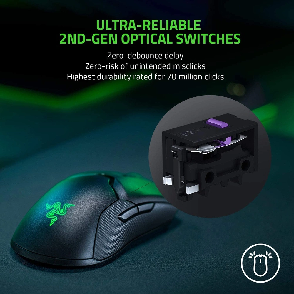 RAZER GAMING VIPER MOUSE INALÁMBRICO RAZER | NEGRO