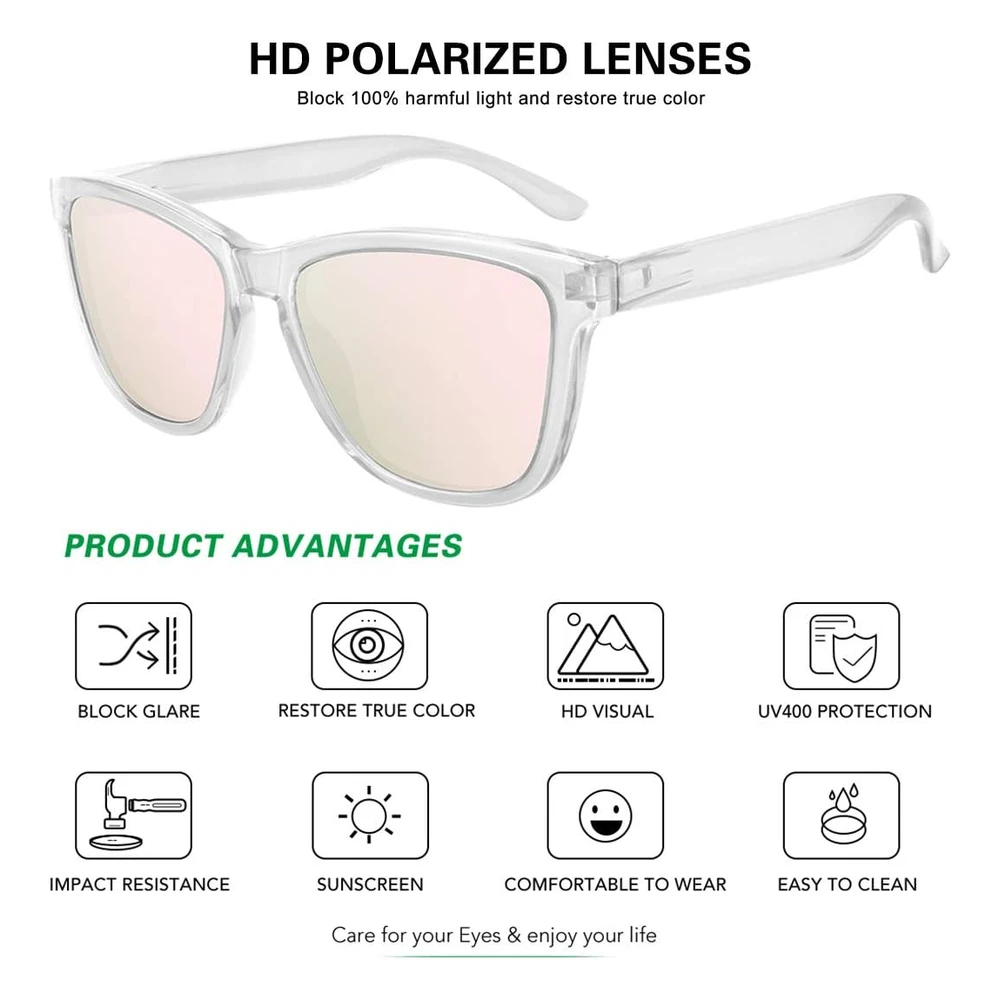 Meetsun Gafas de Sol Polarizadas Para Mujeres Y Hombres, Estilo Clásico Retro