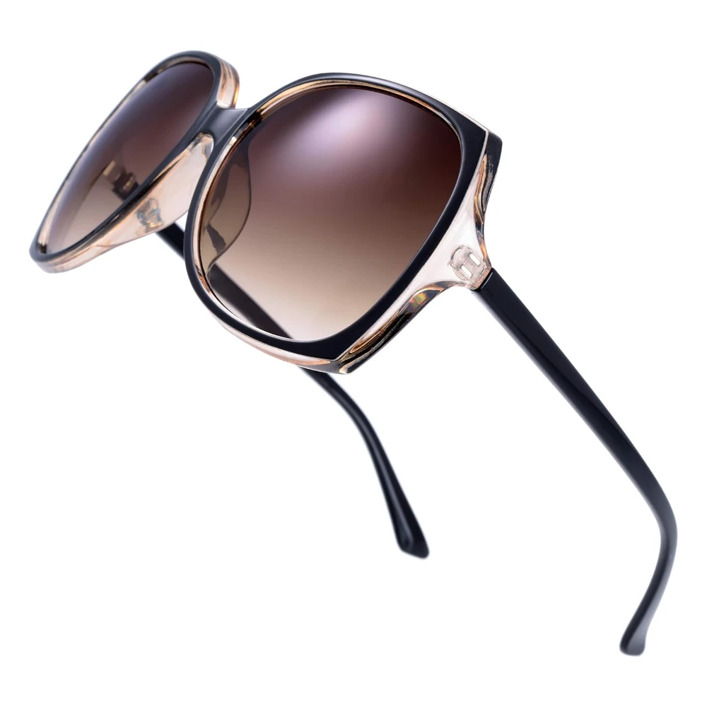 Gafas de Sol de Moda de Mariposa Híbridas de Ojo de Gato Jackie O Cuadrado de Gran Tamaño Para Mujer - Exquisito Embalaje