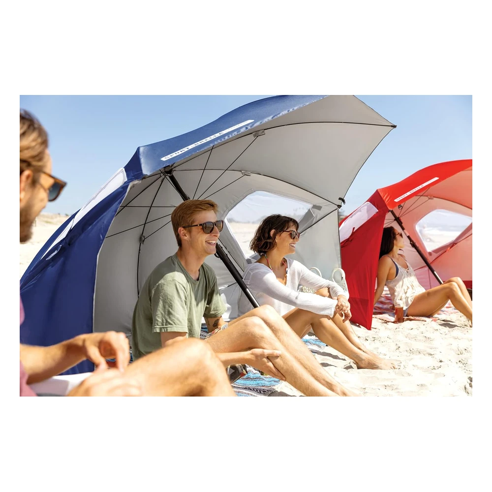 B0846PVYHQ_2.webp Sport-Brella Premiere - Paraguas Para Protección Contra El Sol Y La Lluvia, Tamaño Xl, Spf 50+, 8 Pies, Color Azul