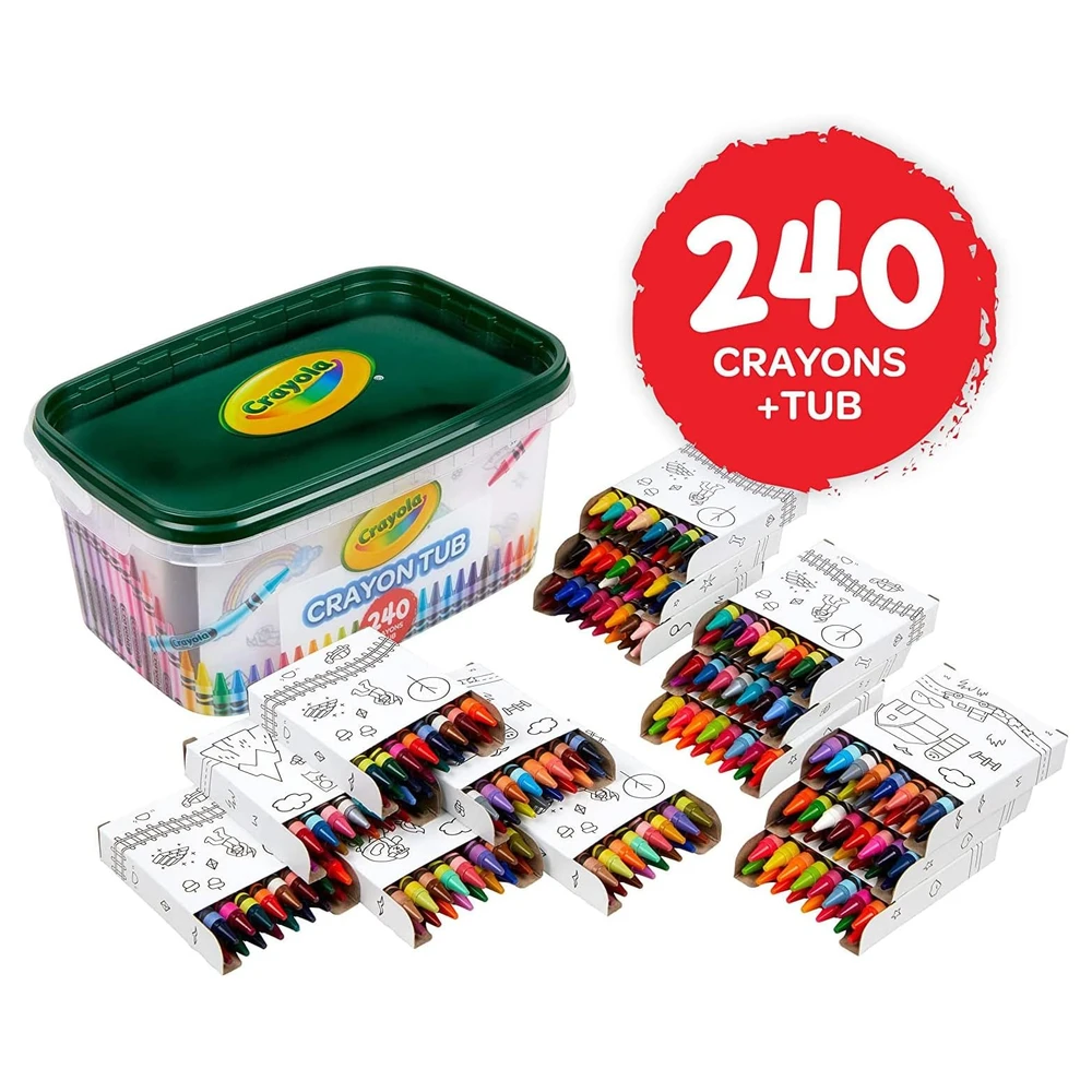 B084ZQVW1W_4.webp CRAYOLA TINA DE CRAYÓN – 120 COLORES (240 QUILATES), JUEGO DE CRAYONES A GRANEL PARA AULAS, SUMINISTROS DE ARTE
