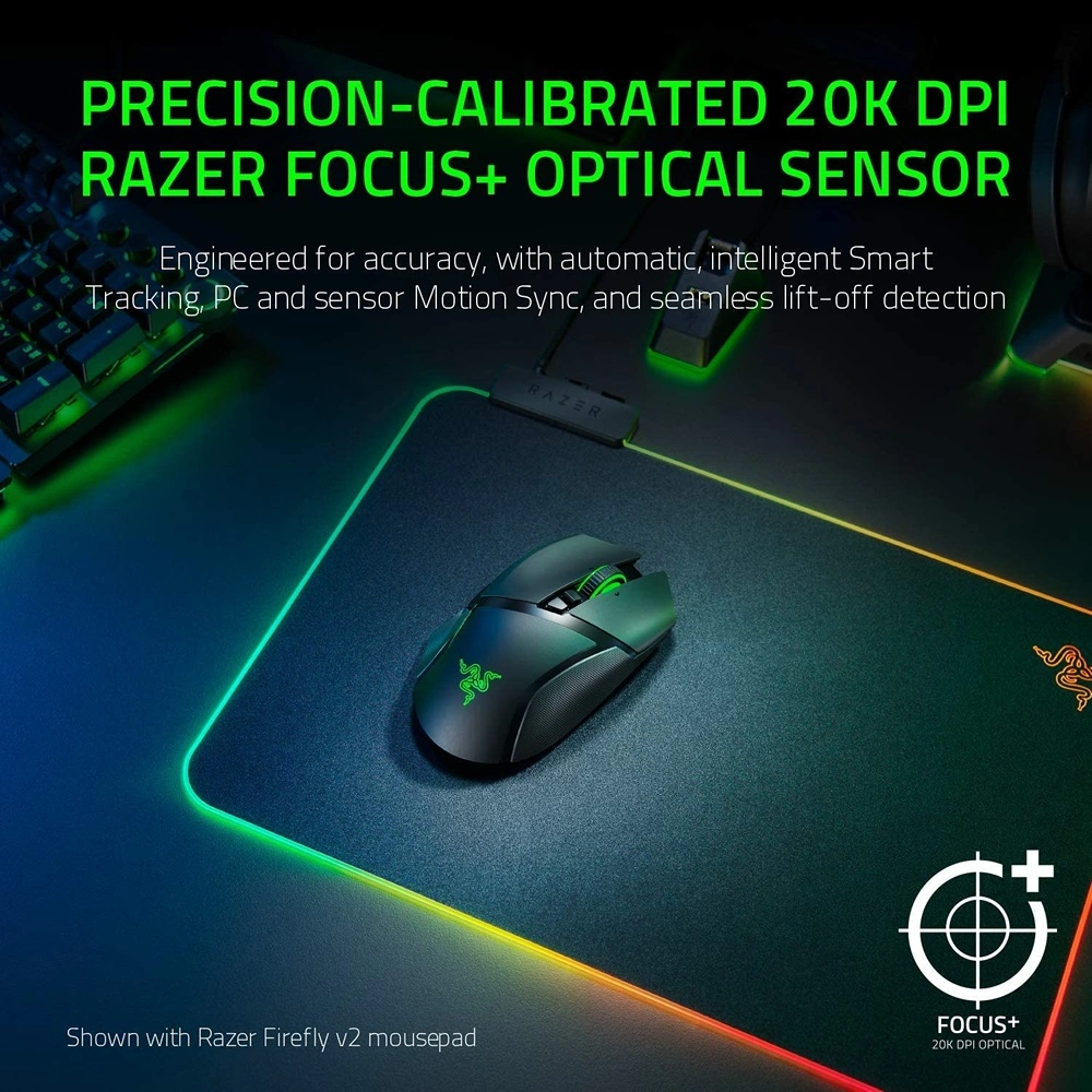 MOUSE GAMER INALÁMBRICO BASILISK X HYPERSPEED RAZER | NEGRO