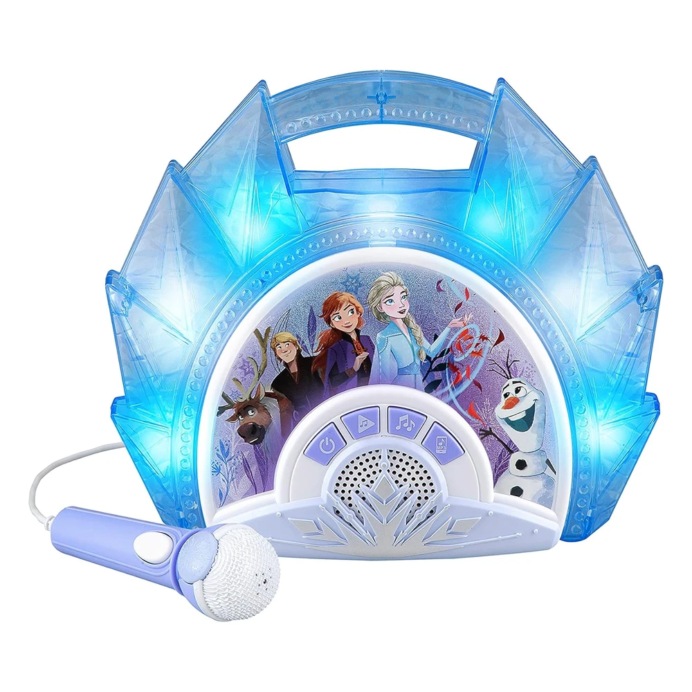 Estéreo Portátil de Frozen 2 Canta Conmigo con Micrófono, Música Integrada, Luces Parpadeantes