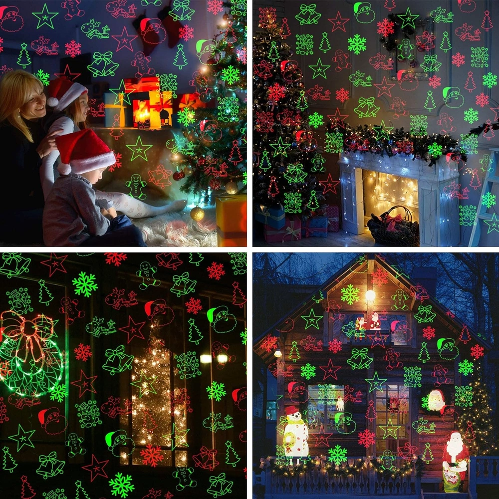 PROYECTO DE LUCES DE NAVIDAD AL AIRE LIBRE LED CONTROL REMOTO 8 PATRONES DE LUZ DECORATIVA