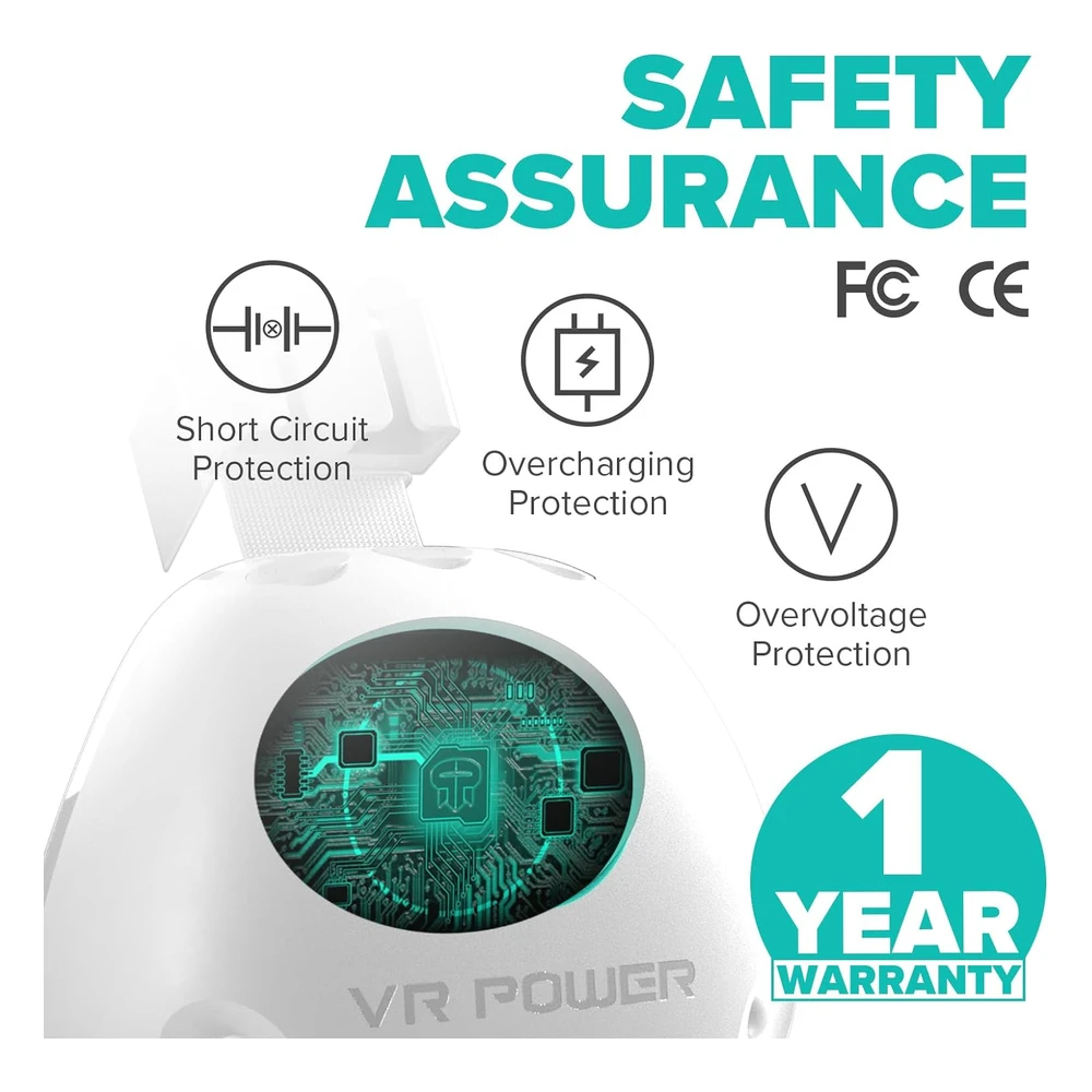 PAQUETE DE BATERÍA PARA AURICULARES VR META QUEST 3 Y QUEST 2 | 10000 MAH