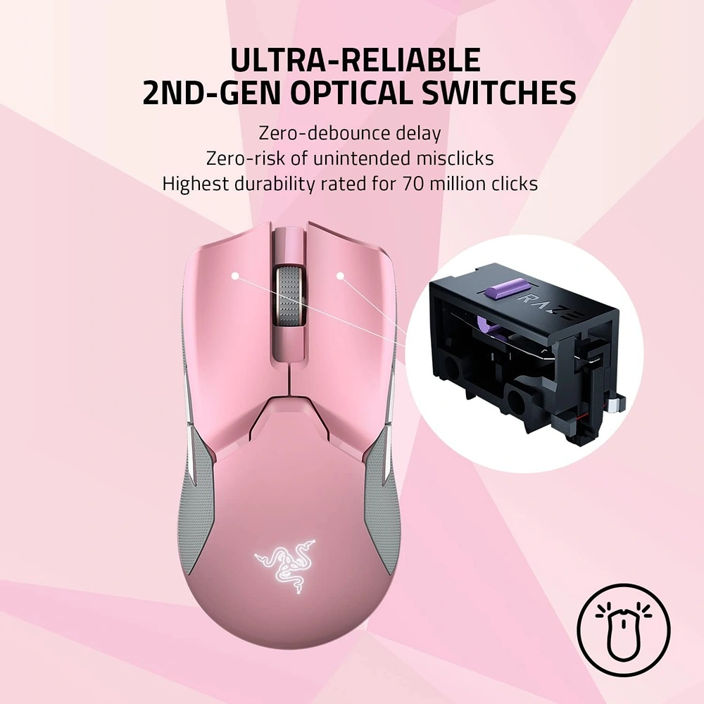 RAZER GAMING VIPER MOUSE INALÁMBRICO RAZER | ROSADO