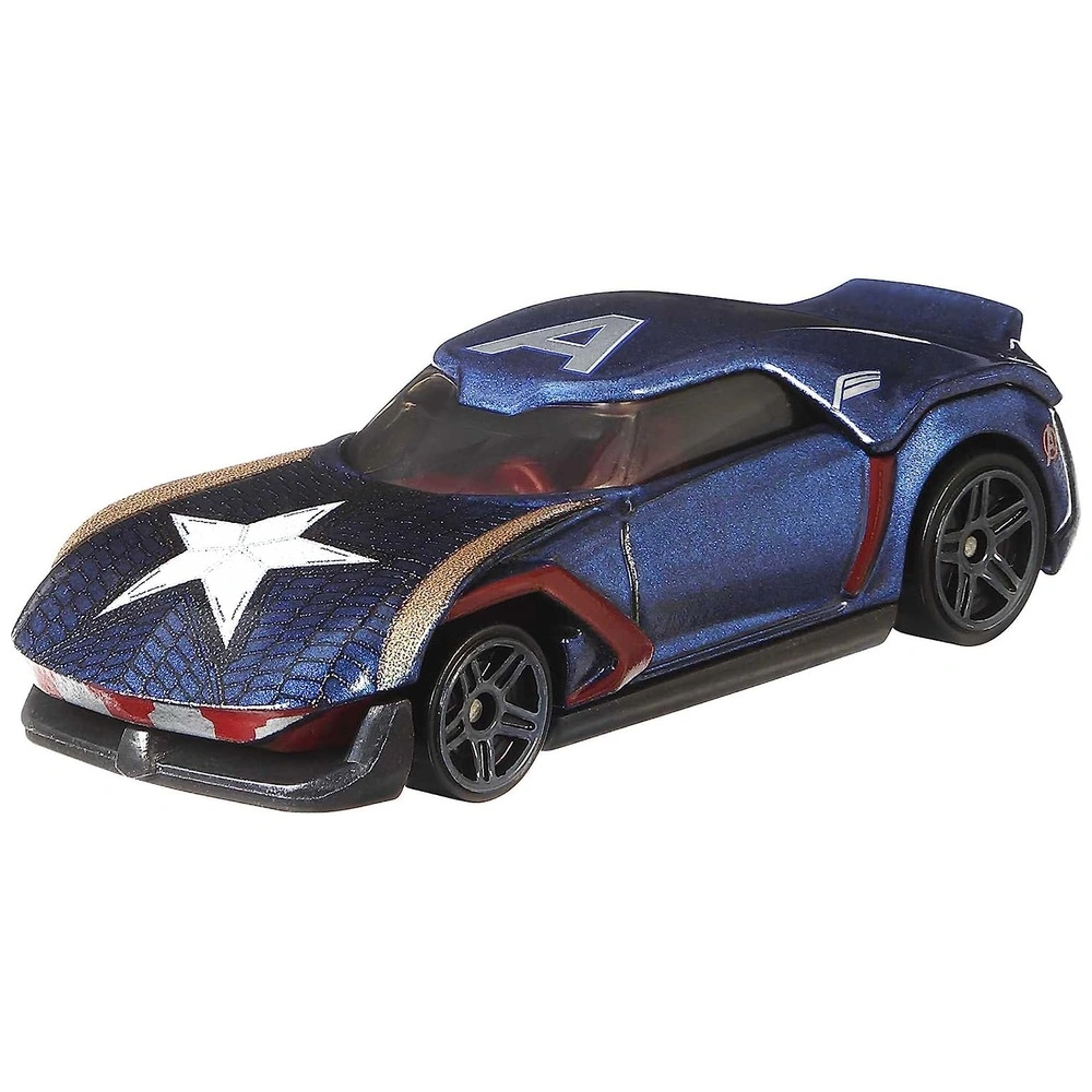 Hot Wheels Marvel 5Pack Capitán América Pantera Negra Viuda Negra Iron Man Y Thanos