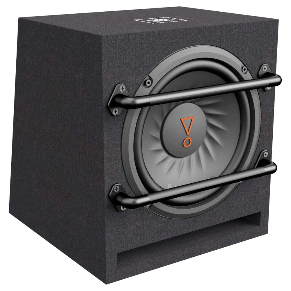 SUBWOOFER JBL CON PUERTO AMPLIFICADO DE 8" | NEGRO