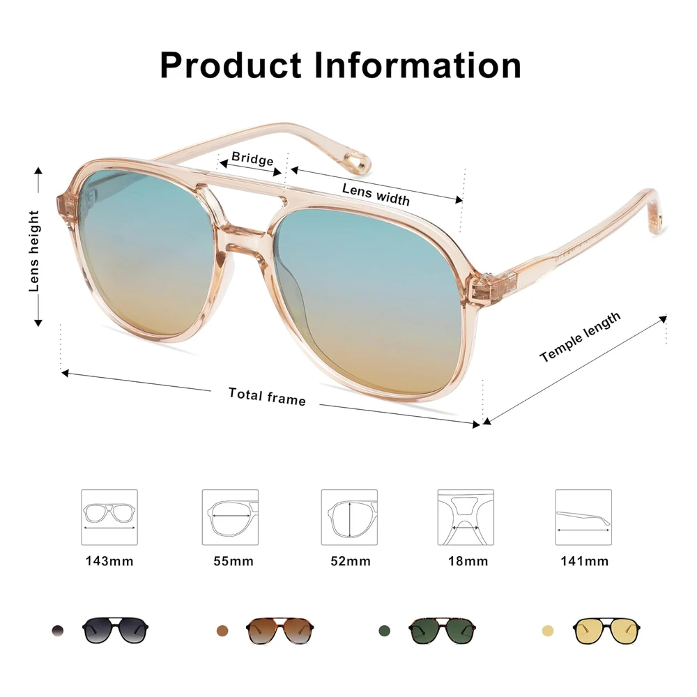 B092257KC2_4.webp Sojos Lentes de Sol Estilo Aviador Polarizados Retro Para Mujeres Y Hombres, Clásicos, Estilo Vintage de Los Años 70, Cuadrados