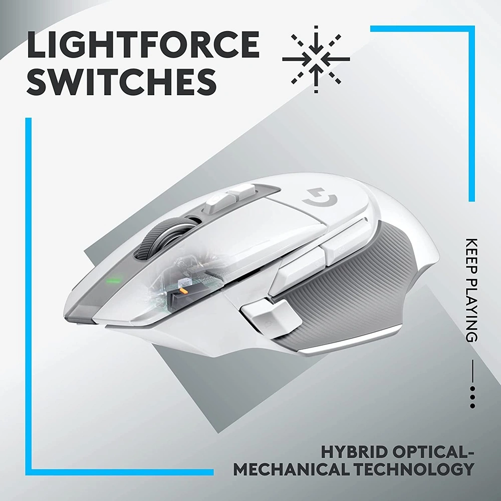 MOUSE GAMING INALÁMBRICO G502 X LIGHTSPEED LOGITECH | BLANCO