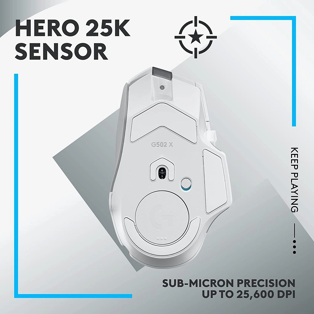 MOUSE GAMING INALÁMBRICO G502 X LIGHTSPEED LOGITECH | BLANCO
