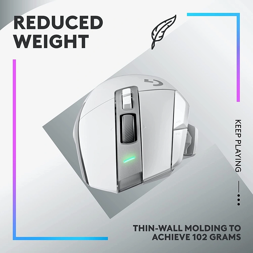 MOUSE GAMING INALÁMBRICO G502 X LIGHTSPEED LOGITECH | BLANCO