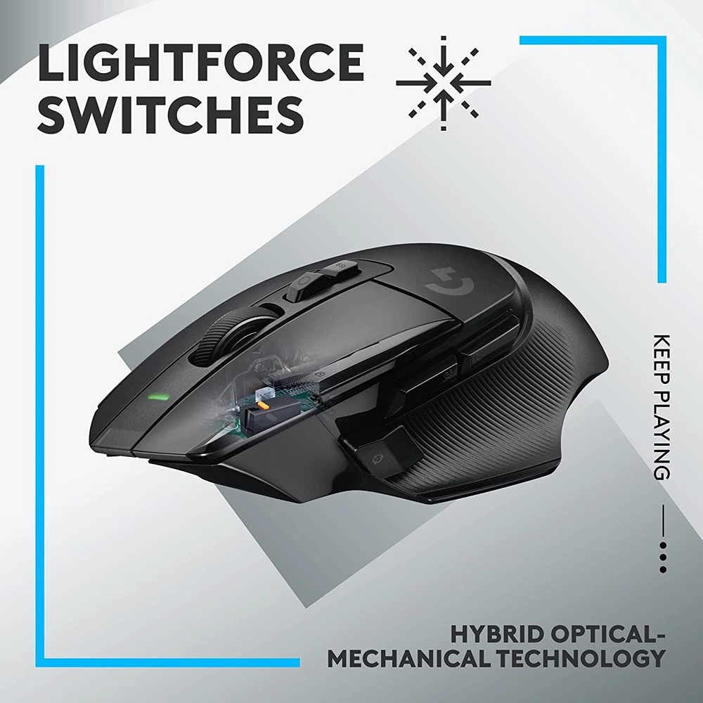 MOUSE GAMING INALÁMBRICO G502 X LIGHTSPEED LOGITECH | NEGRO
