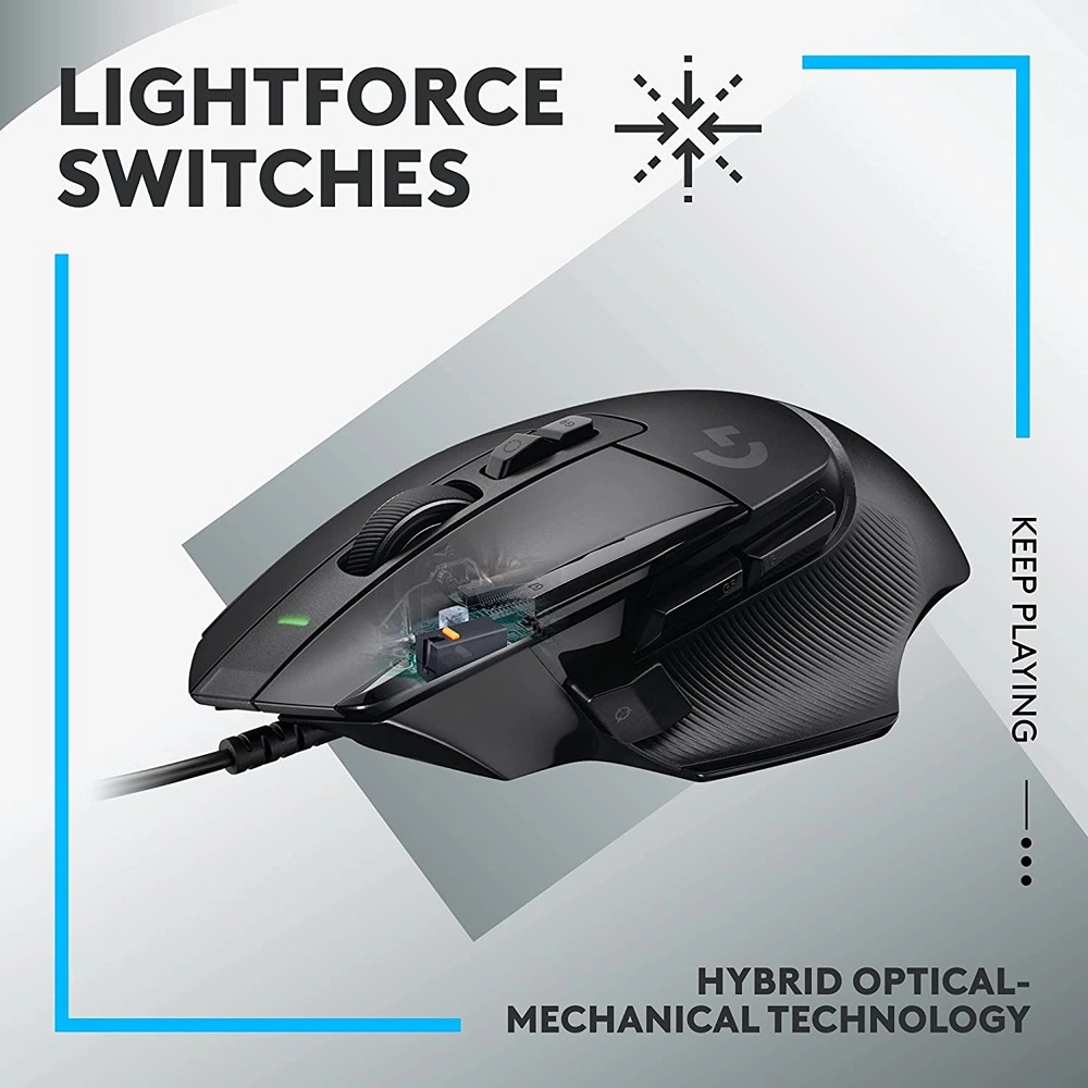 MOUSE PARA JUEGOS CON CABLE G502 X LOGITECH | NEGRO