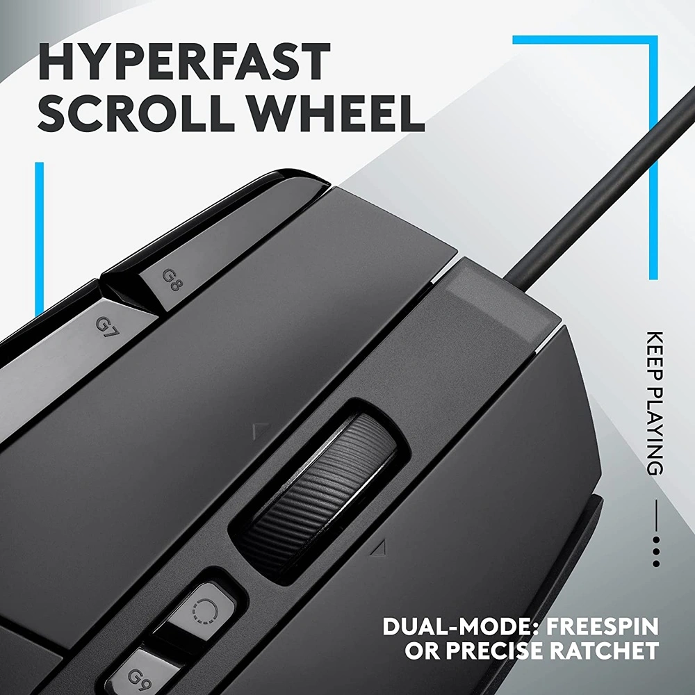MOUSE PARA JUEGOS CON CABLE G502 X LOGITECH | NEGRO