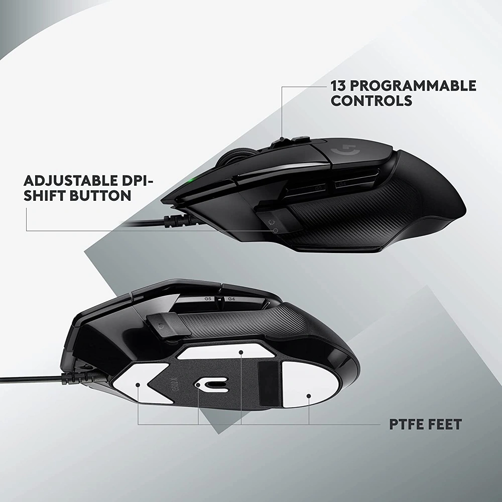 MOUSE PARA JUEGOS CON CABLE G502 X LOGITECH | NEGRO