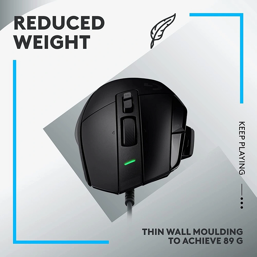 MOUSE PARA JUEGOS CON CABLE G502 X LOGITECH | NEGRO