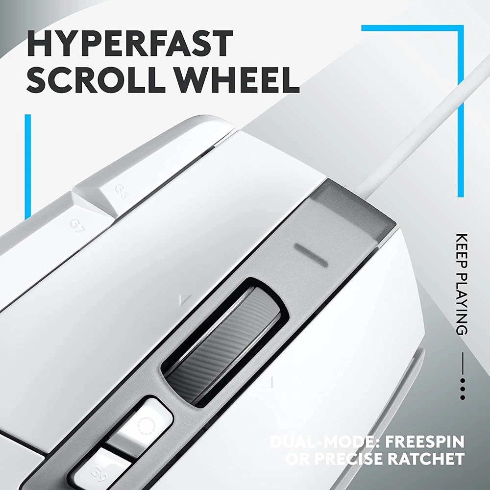MOUSE PARA JUEGOS CON CABLE G502 X LOGITECH | BLANCO