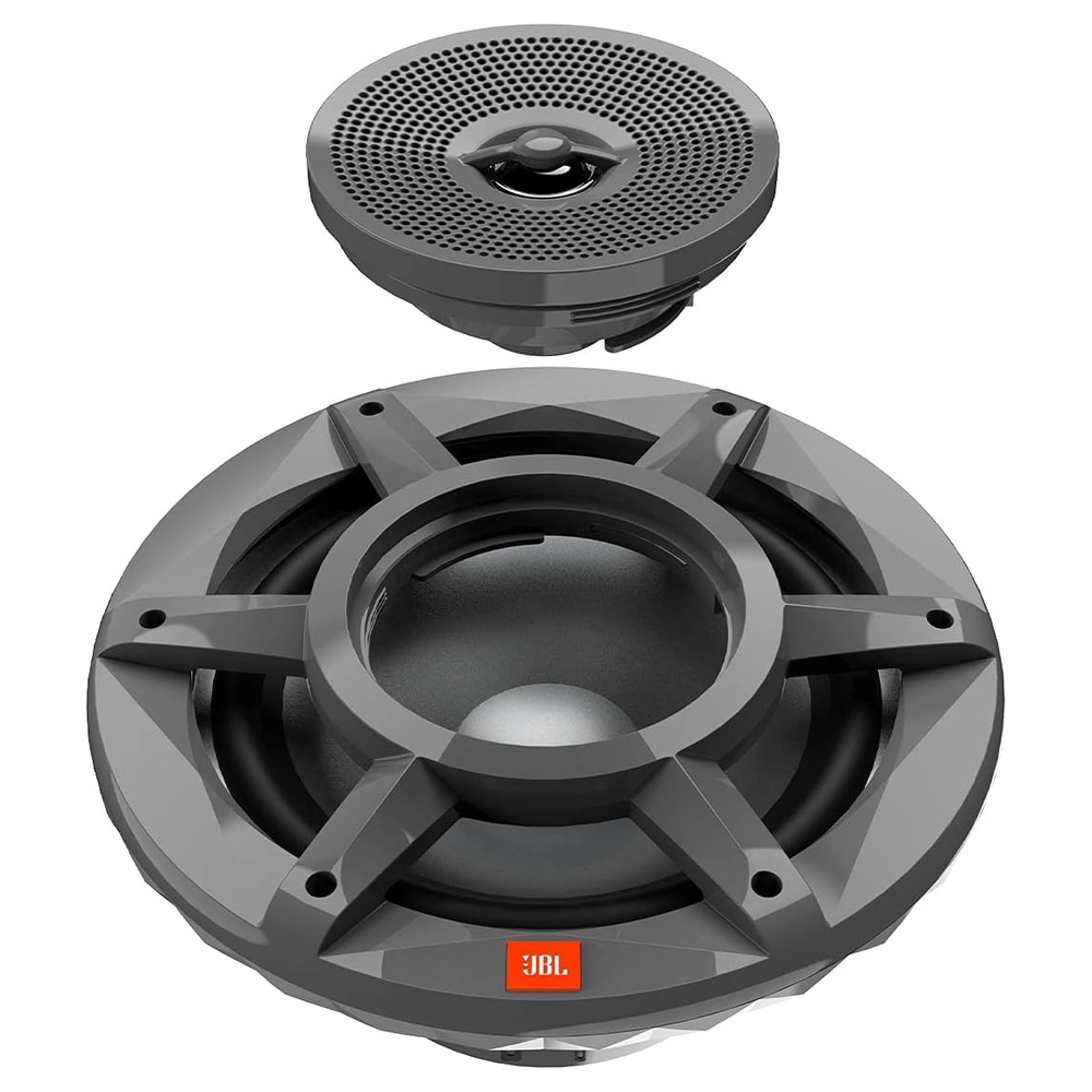 ALTAVOZ JBL ILUMINACIÓN RGB 3 VÍAS CONVERTIBLE PREMIUM 8" | GRIS