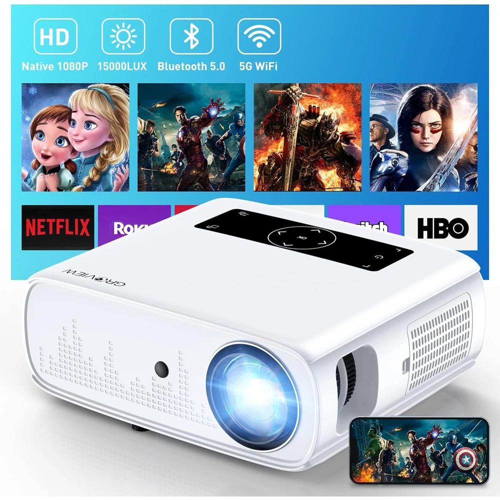 PROYECTOR GROVIEW 1080P PRO WIFI BLUETOOTH | 300"
