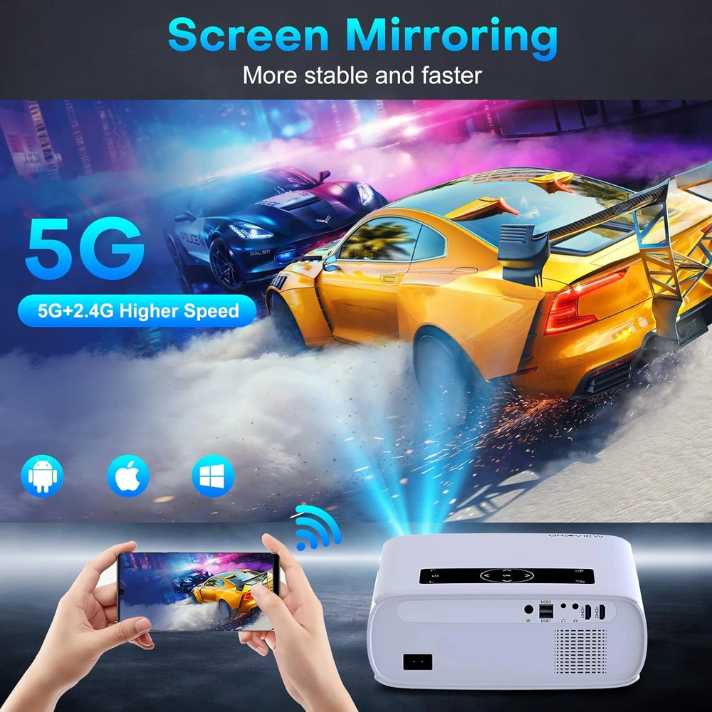PROYECTOR GROVIEW 1080P PRO WIFI BLUETOOTH | 300"
