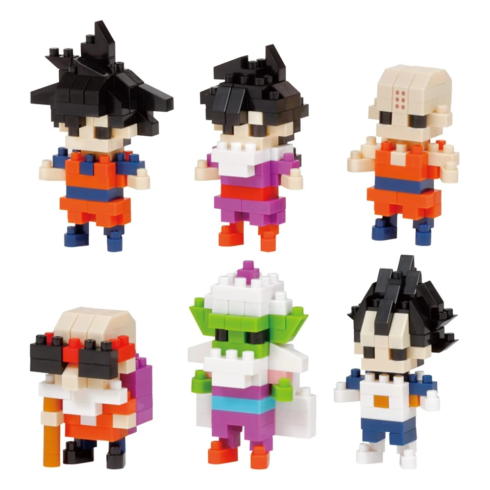 Nanoblock - Dragon Ball Z - Dragon Ball Z Vol.1 (Juego Completo de Caja Ciega), Kit de Construcción de La Serie Mininano