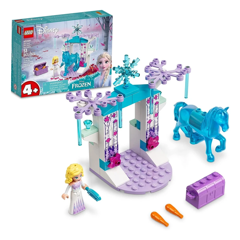 B09JKXK4M8.webp Lego Disney Princess Elsa And The Nokk's Ice Stable - Juguete de Construcción Disney Frozen Toy con Figura de Caballo de Juguete