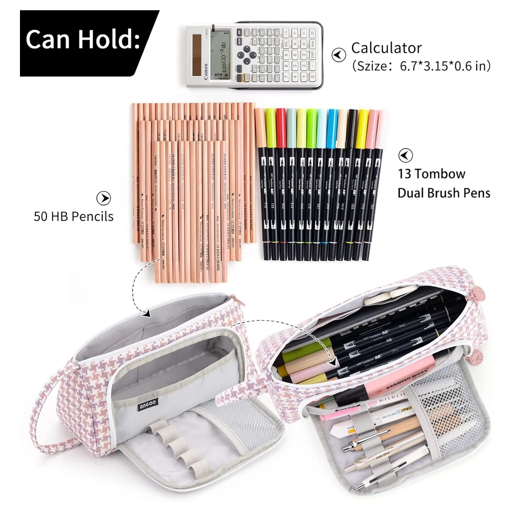 B09PBHR3L8_1.webp EASTHILL - ESTUCHE PARA LÁPICES DE GRAN CAPACIDAD ESCOLAR, OFICINA Y COLEGIAL PARA NIÑOS Y ADULTOS - MULTICOLOR