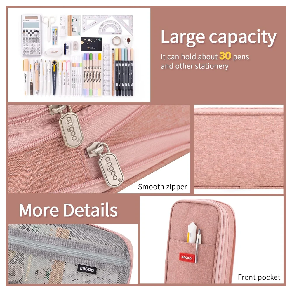 B09QM1Y54S_4.webp EASTHILL ESTUCHE PARA LÁPICES GRAN CAPACIDAD,BOLSA GRANDE PARA LÁPICES DE PAPELERÍA Y BOLÍGRAFOS PARA NIÑAS ADOLESCENTES-NARANJA