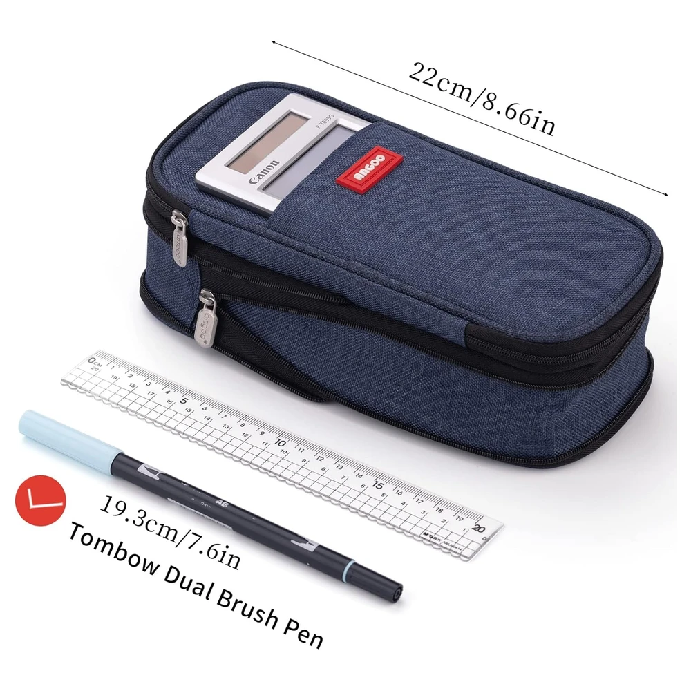 B09QM3TXNS_3.webp EASTHILL ESTUCHE PARA LÁPICES DE GRAN CAPACIDAD,BOLSA GRANDE PARA LÁPICES DE PAPELERÍA Y BOLÍGRAFOS PARA NIÑAS ADOLESCENTES-AZUL