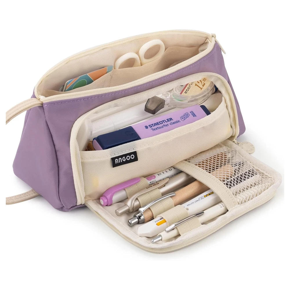 B09SG17LBK_0.webp EASTHILL - ESTUCHE PARA LÁPICES DE GRAN CAPACIDAD ESCOLAR, OFICINA Y COLEGIAL PARA NIÑOS Y ADULTOS - MORADO