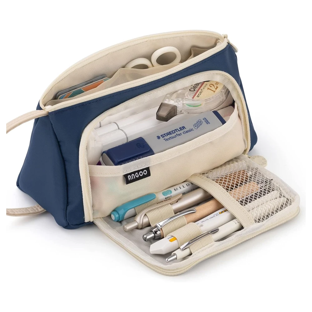 B09SG1ZJT3_0.webp EASTHILL - ESTUCHE PARA LÁPICES DE GRAN CAPACIDAD ESCOLAR, OFICINA Y COLEGIAL PARA NIÑOS Y ADULTOS - AZUL