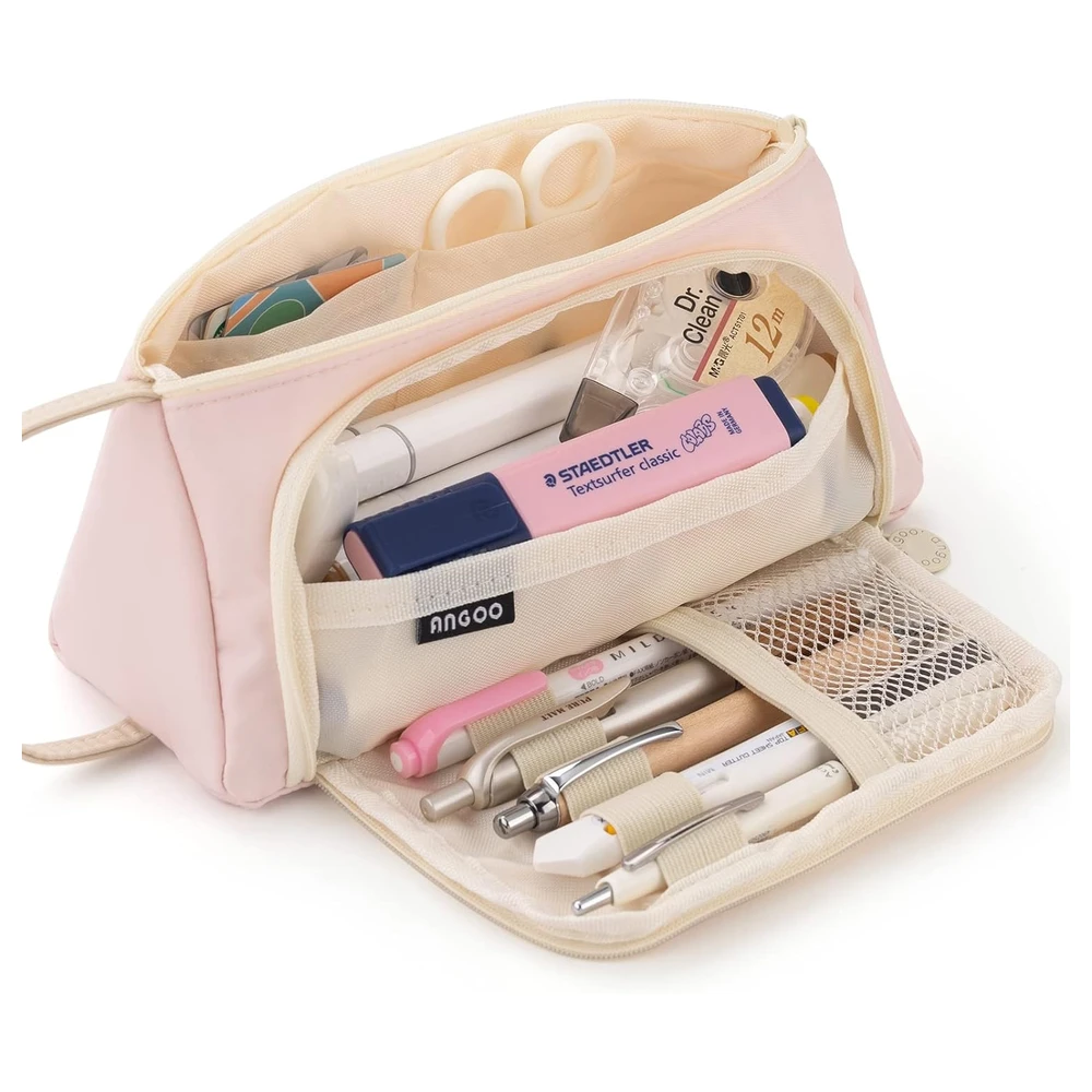 B09TQVYMM9_0.webp EASTHILL - ESTUCHE PARA LÁPICES DE GRAN CAPACIDAD ESCOLAR, OFICINA Y COLEGIAL PARA NIÑOS Y ADULTOS - ROSADO