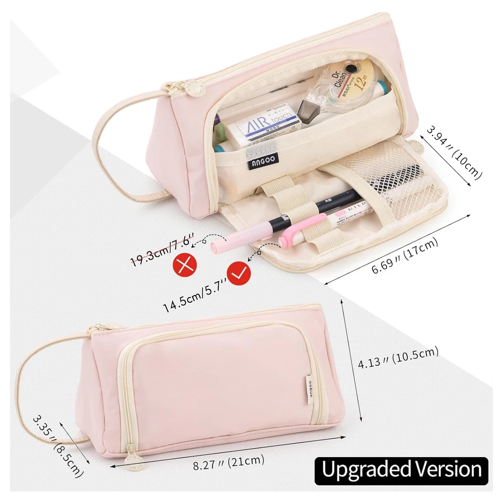 B09TQVYMM9_2.webp EASTHILL - ESTUCHE PARA LÁPICES DE GRAN CAPACIDAD ESCOLAR, OFICINA Y COLEGIAL PARA NIÑOS Y ADULTOS - ROSADO