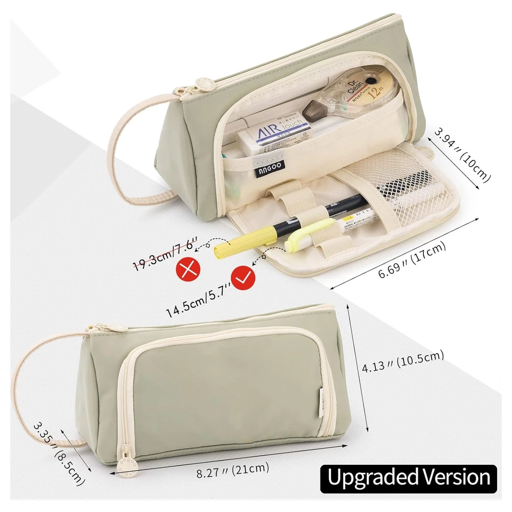 B09TQWCMSL_2.webp EASTHILL - ESTUCHE PARA LÁPICES DE GRAN CAPACIDAD ESCOLAR, OFICINA Y COLEGIAL PARA NIÑOS Y ADULTOS - VERDE